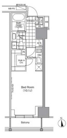 パークハビオ門前仲町の物件間取画像